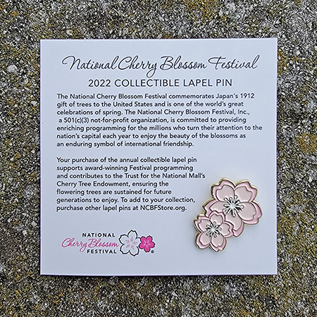 Official 2022 National Cherry-Blossom Festival Lapel Pin