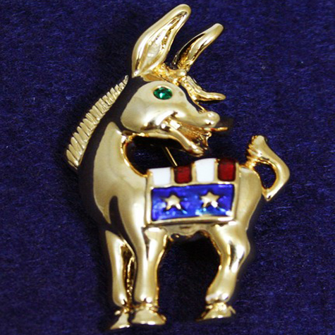 Democratic Donkey Pin