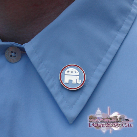 RNC Sliver/White Lapel Pin