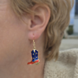 Star Spangled Cowboy Boot Earrings