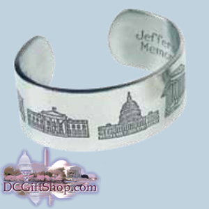 Washington DC Pewter Bracelet