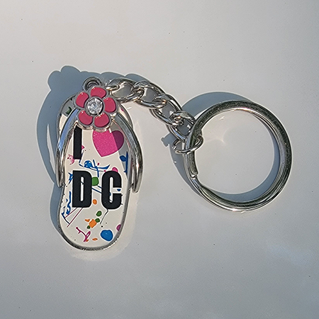 I Love DC Keychain