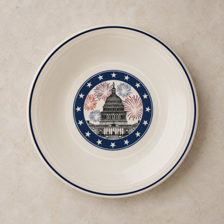 U.S. Capitol Fireworks Dinner Plate