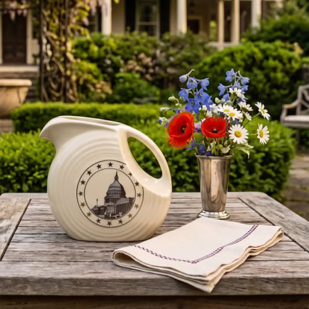 United States Capitol Disk Pitcher by Fiesta