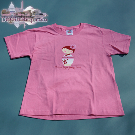 Woman's Fitted Cherry Blossom Doll T-Shirt