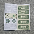 Uncut US Currency Dollar Sheet