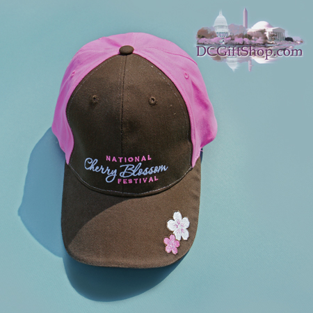 National Cherry Blossom Festival Hat (Brown/Pink)