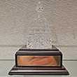 Crystal US Capitol Dome on Engraved Walnut Base
