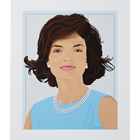 First Lady Jacqueline Kennedy Portrait by Meneese Wall