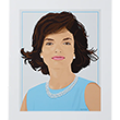 First Lady Jacqueline Kennedy Portrait by Meneese Wall