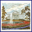 The White House in Springtime Print