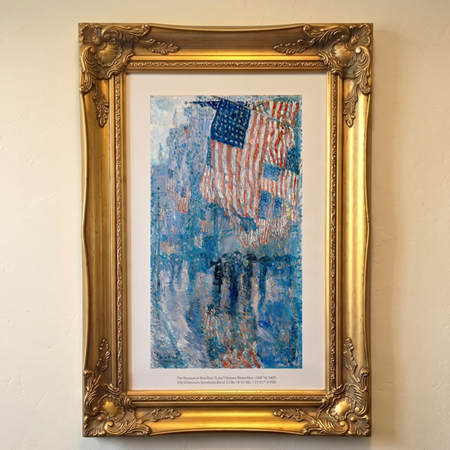 The Avenue in the Rain by Childe Hassam
