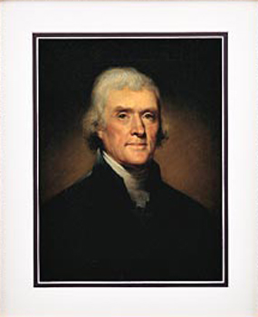 Thomas Jefferson Framed Art Print
