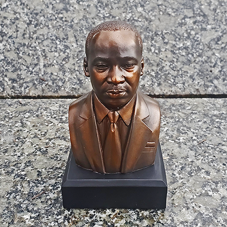 Martin Luther King Jr 6 inch Bronze Bust