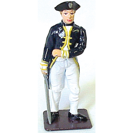 BRITISH NAVAL COMMANDER METAL FIGURINE