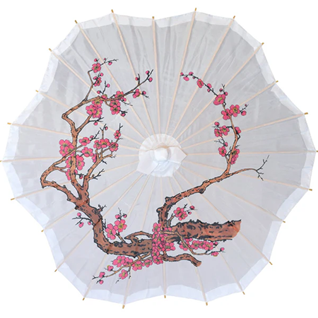 32 Inch Cherry Blossom Premium Nylon Parasol Umbrella