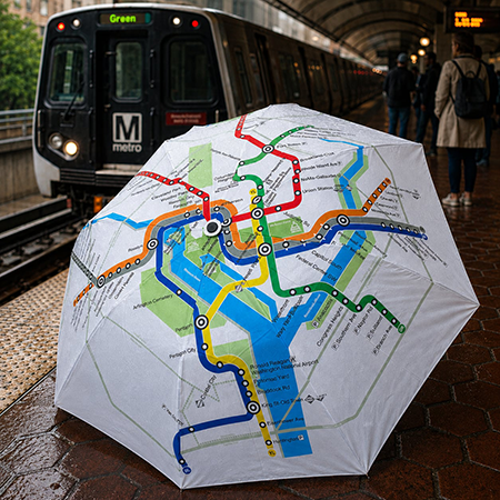 Metro Subway Map Umbrella
