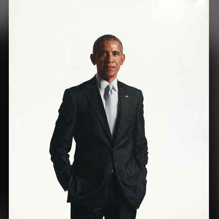 Barack Obama Portrait Print by Robert McCurdy