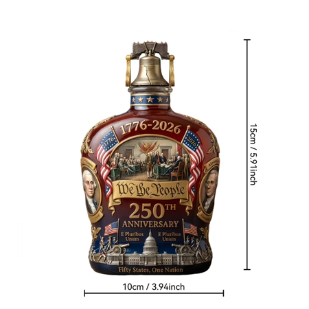 American 250th Anniversary Whiskey Bottle