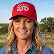 Official America 250 Red Embroidered Cap