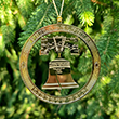 Philadelphia Liberty Bell Suspended Brass Ornament