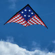 11 ft. Large Patriotic Mesh Delta Kite