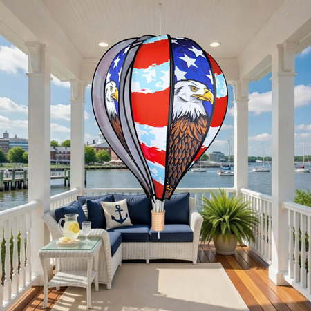 American Bald Eagle Air Balloon Spinner