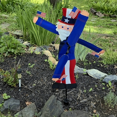 Uncle Sam Whirligig Wind Spinner