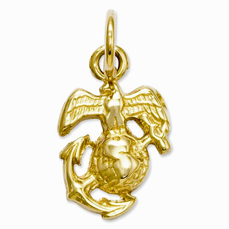14k Gold U. S. Marine Corps Charm