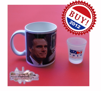 Vote Romney 2012 Coffee Cup and Shot Glass