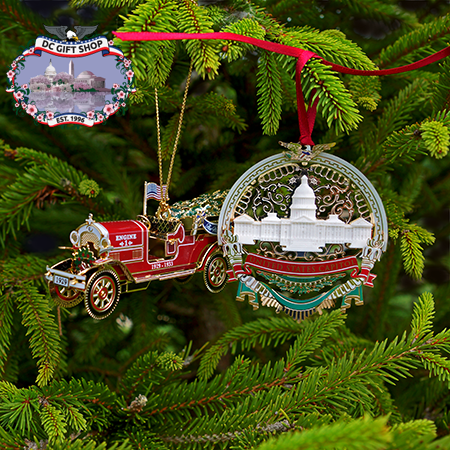 2016 White House and US Capitol Holiday Ornament Set