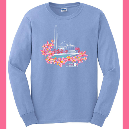 2017 Long Sleeve Cherry Blossom Tee Shirt