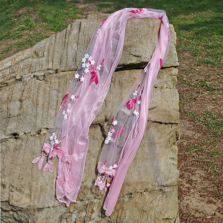 2019 Official Pink Sakura Blossom Scarf