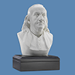 Benjamin Franklin 6" Marble Bust