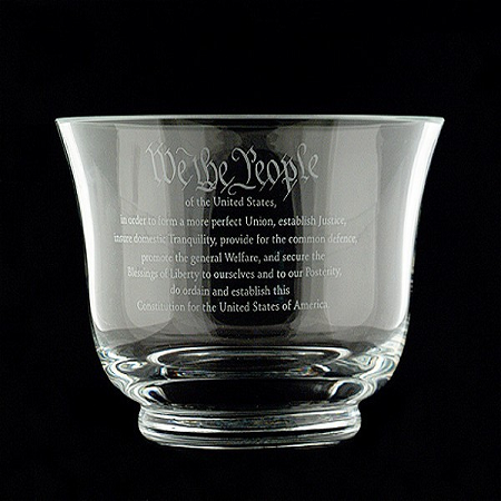 9-inch Crystal Constitution Bowl