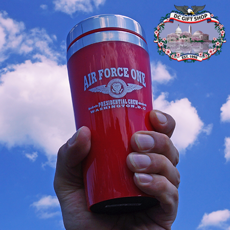 Red Air Force One Travel Coffee Mug