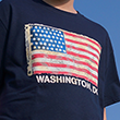 American Flag T Shirt - Navy Blue