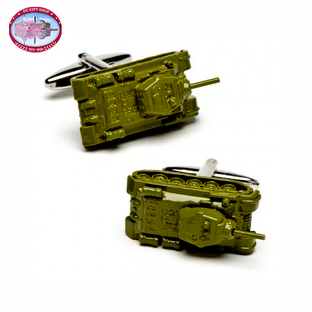 Army Green Tank Cufflinks