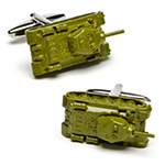 Army Green Tank Cufflinks