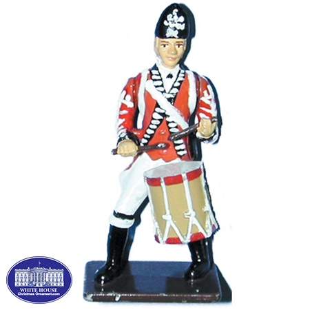 BRITISH DRUMMER METAL FIGURINE