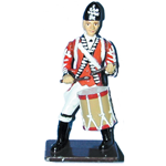 BRITISH DRUMMER METAL FIGURINE