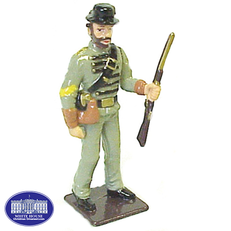 CONF. CAVALRY SGT. METAL FIGURINE