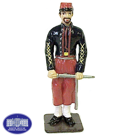 CONF. ZOUAVE METAL FIGURINE