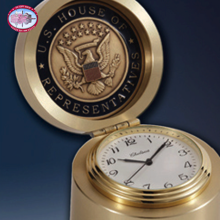 Chelsea® Brass Button Clock