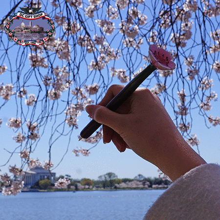 Pink Cherry Blossom Flower Pen