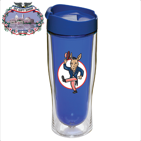 Democrat Party 16 Ounce Blue Drink Tumbler