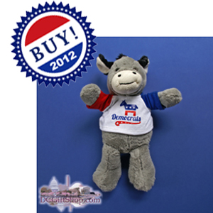 Vote Barack Obama Democrat Donkey Stuffed Animal