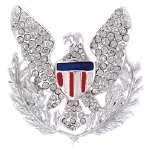 Silver Plated Eagle Brooch