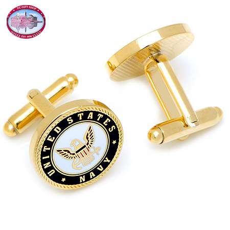 Enamel US Navy Cufflinks