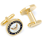 Enamel US Navy Cufflinks